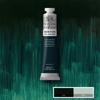 Winton Olieverf 200ML Phthalo Deep Green 048