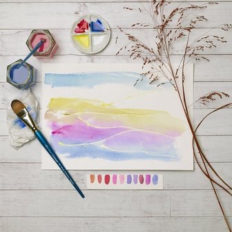 Winsor &amp; Newton Foundation Aquarel Penselen Set 2