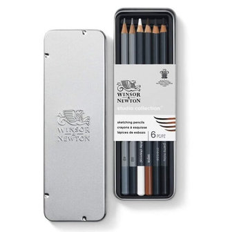 Winsor &amp; Newton Studio Collection 6 Sketching Pencil Set