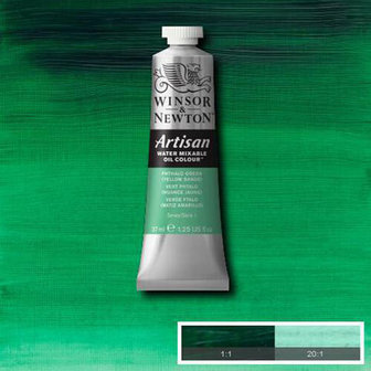 Winsor &amp; Newton Artisan Water Mixable Oil Colour Phthalo Green Yellow 521 37ml