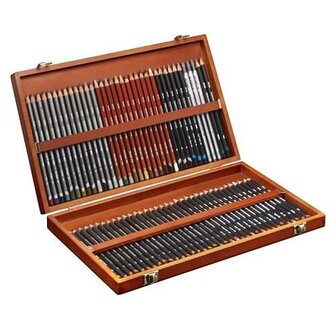 Derwent Sketching Woodbox Potloden 72 delige set 2