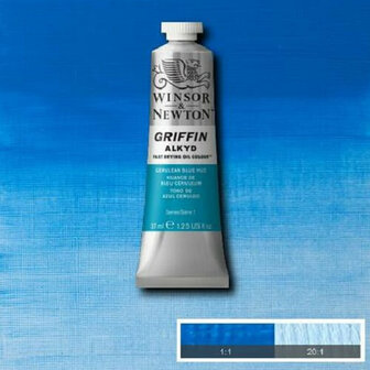 Winsor &amp; Newton Griffin Alkyd Olieverf 37ML Cerulean Blue Hue 139