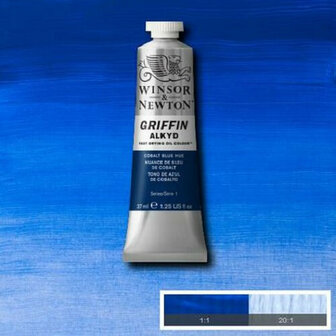 Winsor &amp; Newton Griffin Alkyd Olieverf 37ML Cobalt Blue Hue 179