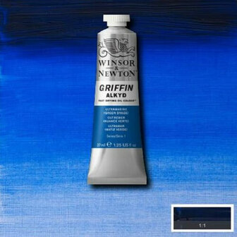 Griffin Alkyd Olieverf 37ML Ultramarine Green Shade 667