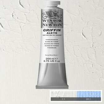 Griffin Alkyd Olieverf 200ML Titanium White 644