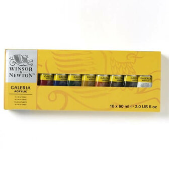 Winsor &amp; Newton Galeria Acrylverf Set 10x60ml