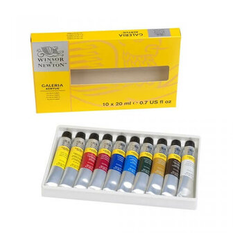 Winsor &amp; Newton Galeria Acrylverf Set 10x20ml 3