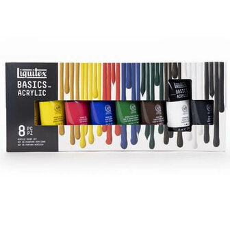 Liquitex Basics Acrylic Colour Set 8x75ml