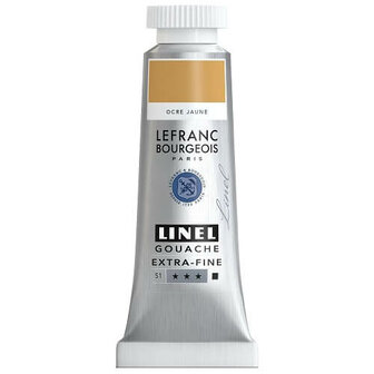 Lefranc &amp; Bourgeois Linel Gouache Extra Fine Yellow Ochre 211 14ml