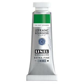 Lefranc &amp; Bourgeois Linel Gouache Extra Fine Veronese Green Hue 200 14ml