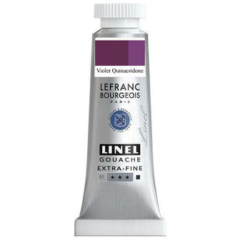 Lefranc &amp; Bourgeois Linel Gouache Extra Fine Quinacridone Violet 182 14ml