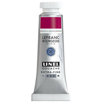 Lefranc &amp; Bourgeois Linel Gouache Extra Fine Quinacridone Magenta 180 14ml