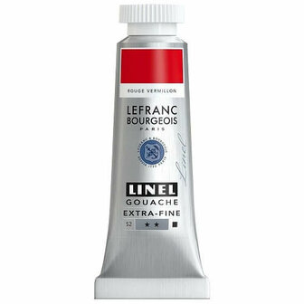 Lefranc &amp; Bourgeois Gouache Extra Fine Red Vermilion Hue 171 14ml