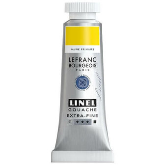 Lefranc &amp; Bourgeois Gouache Extra Fine Primary Yellow 159 14ml