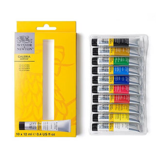 Winsor &amp; Newton Galeria Acrylverf Set 10x12ml