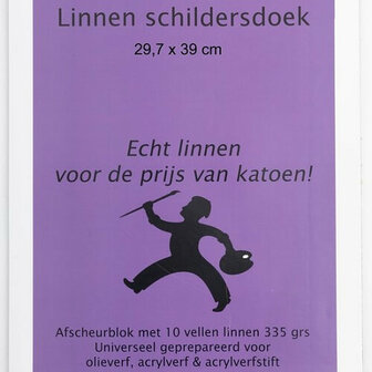 Linnen Schildersdoek Blok 30x40 10 Stuks