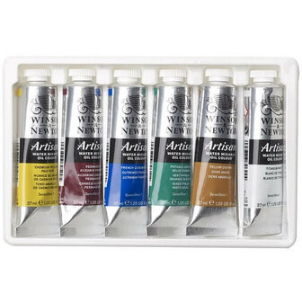 Winsor &amp; Newton Artisan Water Mixable Oil Colour Set 6x37ml 4