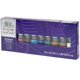 Winsor &amp; Newton Artisan Water Mixable Oil Colour Set 10x37ml