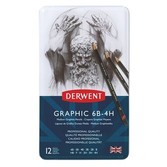 Derwent Graphic Medium Potloden 12 delige set