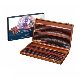 Derwent Coloursoft Woodbox Potloden 72 delige set