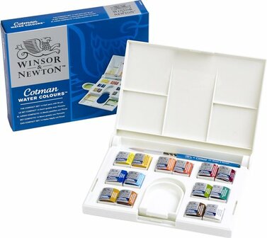 Winsor &amp; Newton Cotman The Compact Aquarelset 14 napjes