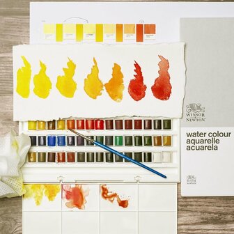 Winsor &amp; Newton Cotman Studio Aquarelset 45 halve napjes