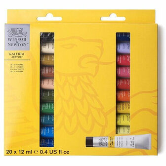 Winsor &amp; Newton Galeria Acrylverf Set 20x12ml