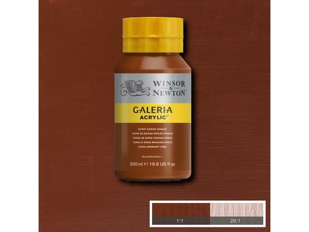 Galeria Acrylverf 500ml Burnt Sienna Opaque 077