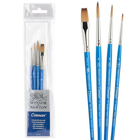 Winsor & Newton Cotman Penselen Set 5 Aquarel