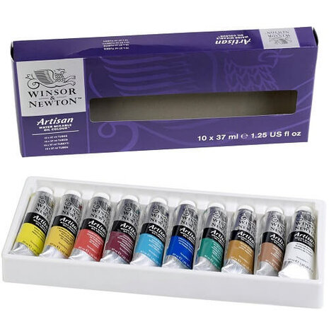 Winsor & Newton Artisan Water Mixable Oil Colour Set 10x37ml 2