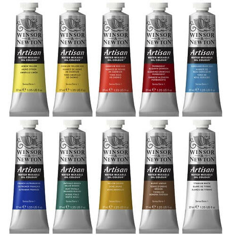 Winsor & Newton Artisan Water Mixable Oil Colour Set 10x37ml 3