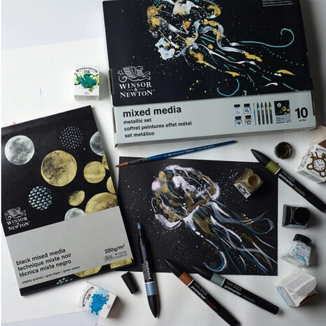 Winsor & Newton Mixed Media Metallic Set 5