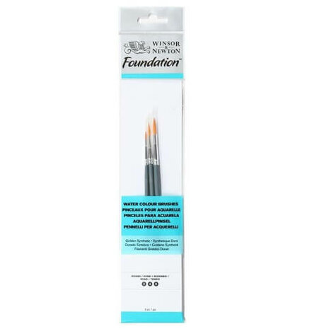 Winsor & Newton Foundation Aquarel Penselen Set 3