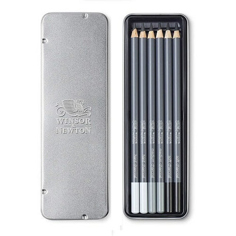 Winsor & Newton Studio Collection 6 Charcoal Pencil Set 2