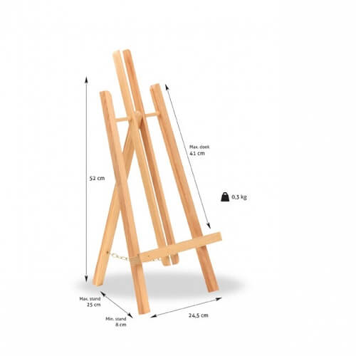 Cavalletto da tavolo Monaco per presentazione e decorazione - Bok-Webshops